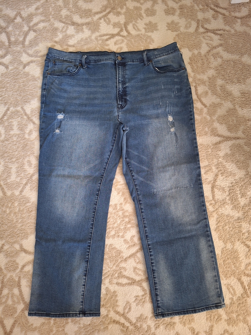 Classic Blue men's Distressed Jeans